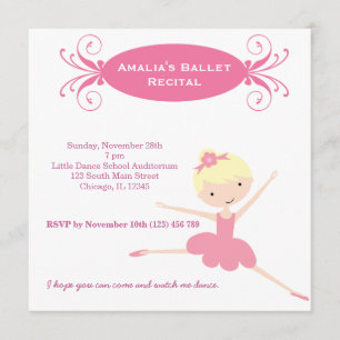 Convite Recital de Ballet