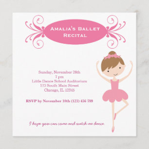Convite Recital de Ballet