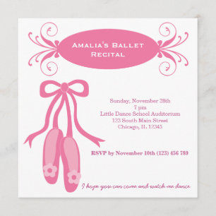 Convite Recital de Ballet
