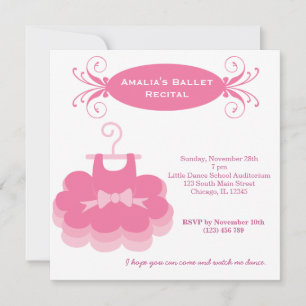 Convite Recital de Ballet
