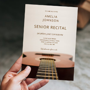 Convite Recital de Música de Guitarra Moderna para Seniore