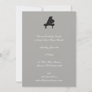 Convite Recital de Piano