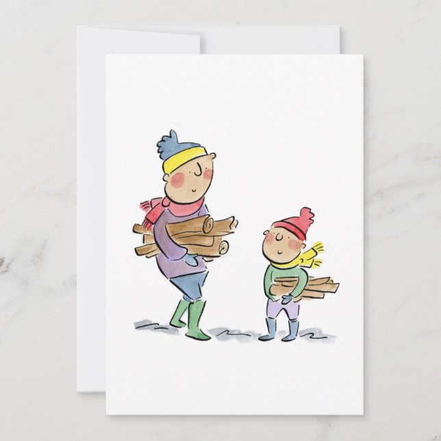 Convite Recolha de madeira (Frente)