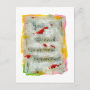 Convite Recuperação de sobrevivência cura esperança do