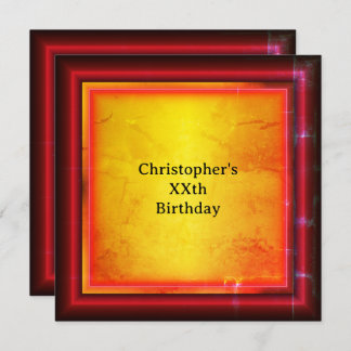 Convite Red and yellow