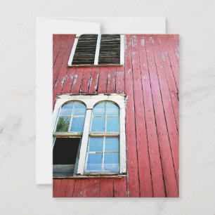 Convite Red Barn Antigo