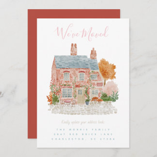 Convite Red Brick Home Moving Announcement