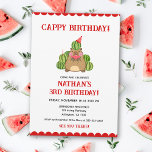 Convite Red Capybara Watermelon Kids Diversos Cappy Birthd<br><div class="desc">Faça um salto com o nosso convite de aniversário da Capybara Watermelon Vermelha, Crianças Diversão Cappy. Esta encantadora design apresenta uma charmosa capybara vermelha cercada por uma melancia suculenta, criando um tema lúdico e refrescante perfeito para uma celebração de aniversário divertida. O vibrante esquema de cor vermelha e a ilustração...</div>