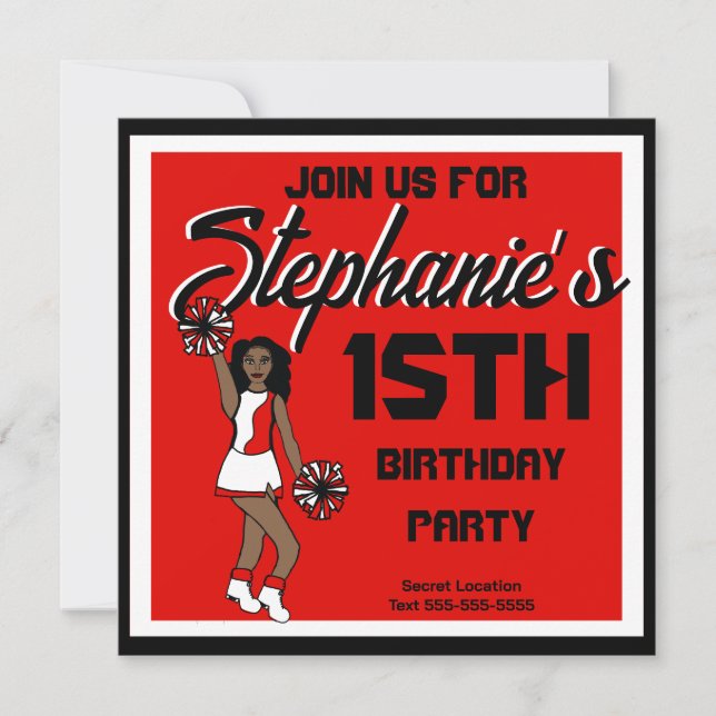 Convite Red Cheer #1 (Frente)