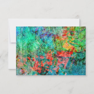 Convite Red dark abstract invitation,Bold rosy abstract