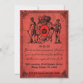 Convite Red Devil Halloween