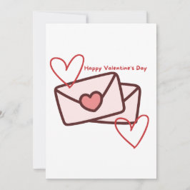 Convite Red Hearth Happy Valentine's Day