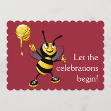 Red Honey Bee Rosh HaShana