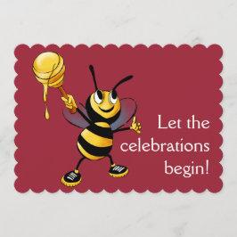 Convite Red Honey Bee Rosh HaShana