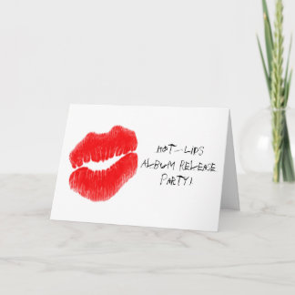 Convite Red Hot Lábios I
