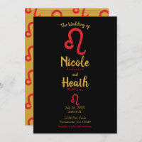 Red LEO Zodiac Astrology Julho Casamento