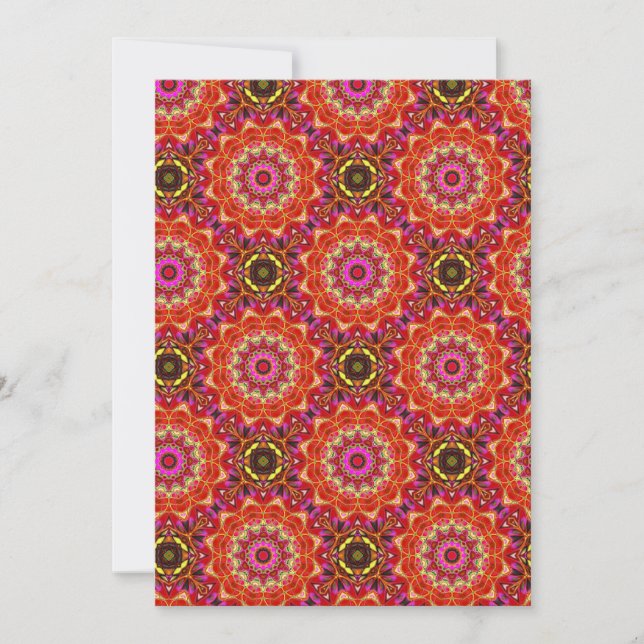 Convite Red MANDALA  (Frente)