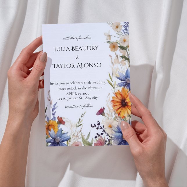 Convite Red & Orange Rose Wedding Invite (Criador carregado)