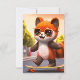Convite Red Panda Rides