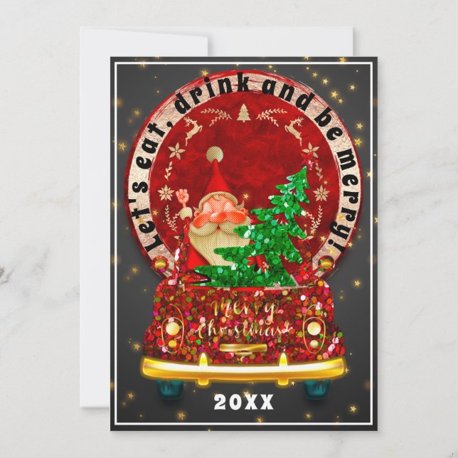 Convite Red Truck Felry Natal Brunch Janta Papais noeis Di (Verso)