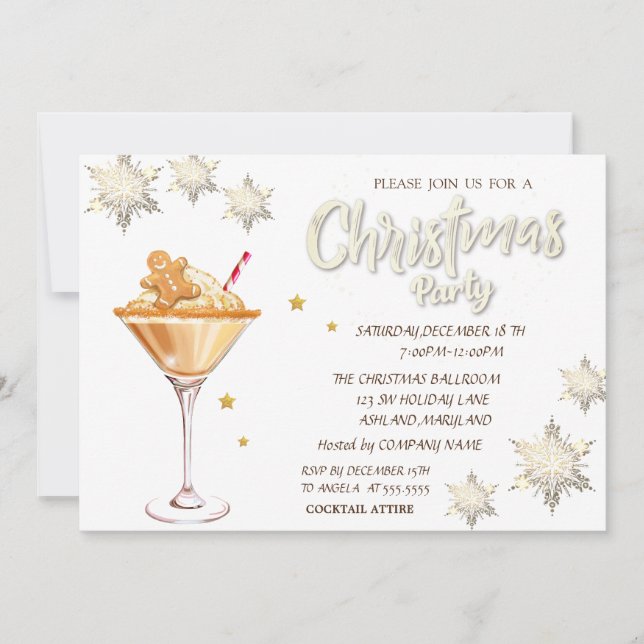 Convite Red Truck Pine Tres Snowflakes Natal Madeira Natal (Frente)