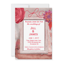 Red Wedding Rustic Floral