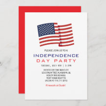 Red White e Blue Dia da Independência do Quarto de