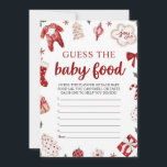 Convite Red Winter Christmas imagina o jogo da Comida do b<br><div class="desc">Red Winter Christmas imagina o jogo da Comida do bebê</div>