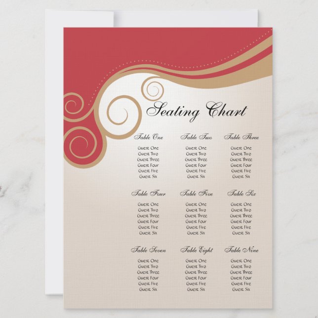 Convite Redemoinho Dourado no vermelho e na carta do (Frente)