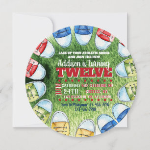 Convite Redondo de Calçados Athletic