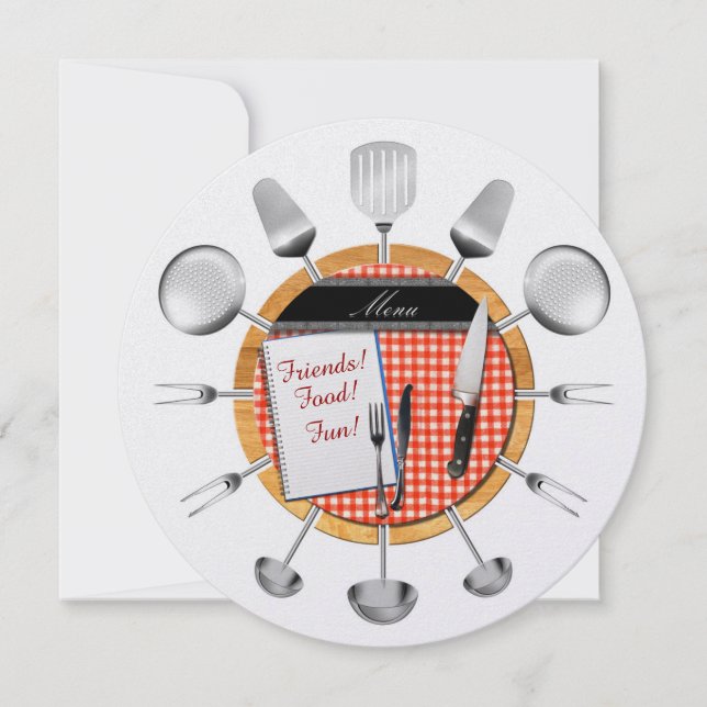 Convite redondo de janto - SRF (Frente)