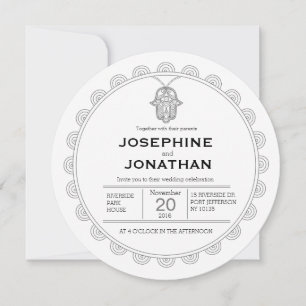 convite redondo hamsa