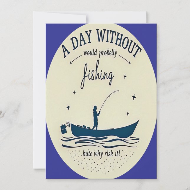 Convite "Reel in the Fun: Save the Date Invitation (Frente)