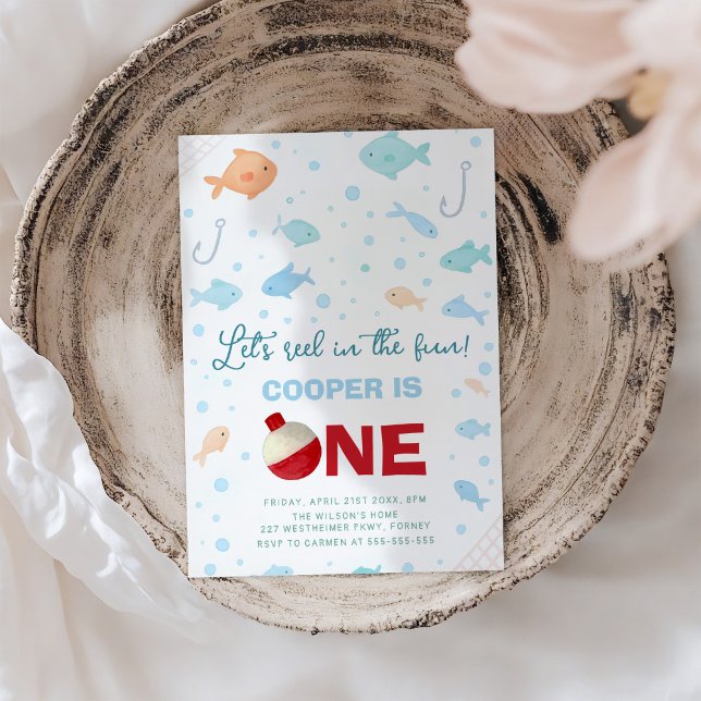 Convite Reel no primeiro aniversario de pesca divertida (Criador carregado)
