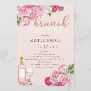 Convite Refeição matinal & borbulhante