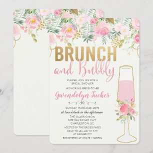 Convite Refeição matinal e chá de panela borbulhante