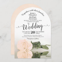 Refletindo Casamento Elegante de Rosa de Pêssego B