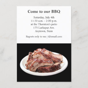 Convite Reforços assados da parte traseira do bebê