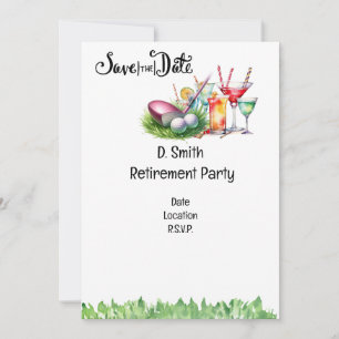 Convite Reforma de golfe para golfista feminino