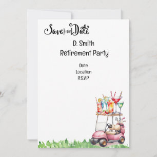 Convite Reforma de golfe para golfista feminino