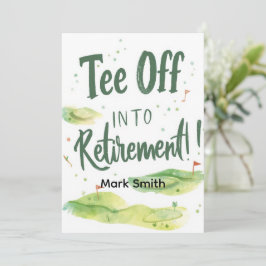 Convite REFORMA DE GOLFE, relaxar e prarTee para golfista