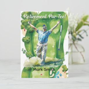 Convite REFORMA DE GOLFE, relaxar e prarTee para golfista