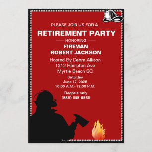 Convite Reforma do Bombeiro/Reforma do Chefe de Bombeiro