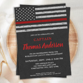 Convite Reforma do Bombeiro Thin Red Line