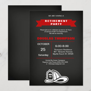 Convite Reforma do Bombeiro Vermelho e Negro  