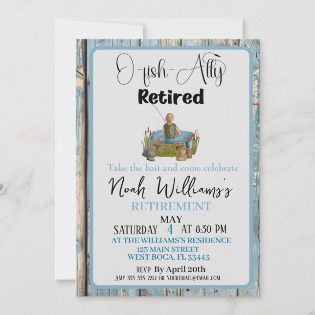 Convite Reforma dos Pescadores Engraçados, Retirada De Pei (Frente)