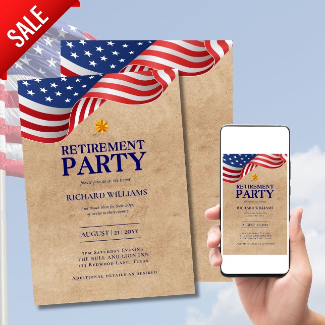 Convite REFORMA MILITAR Folha de Carvalho Dourada Coronel  (Criador carregado)