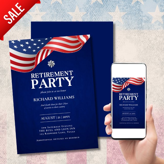 Convite REFORMA MILITAR Folha de Carvalho-prata Grande BAN (Criador carregado)