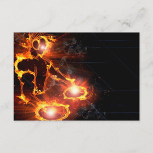 Convite Refrigere partido flamejante do fogo do ícone do