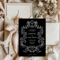 Regal Black | Vintage Casamento-Quadro Barroco